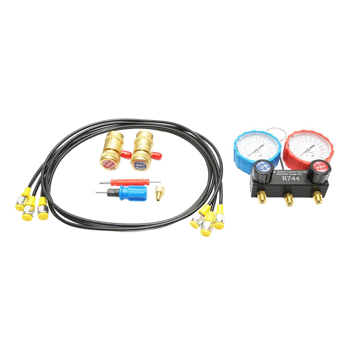 Trusa verificare si incarcare instalatii aer conditionat auto, freon R744